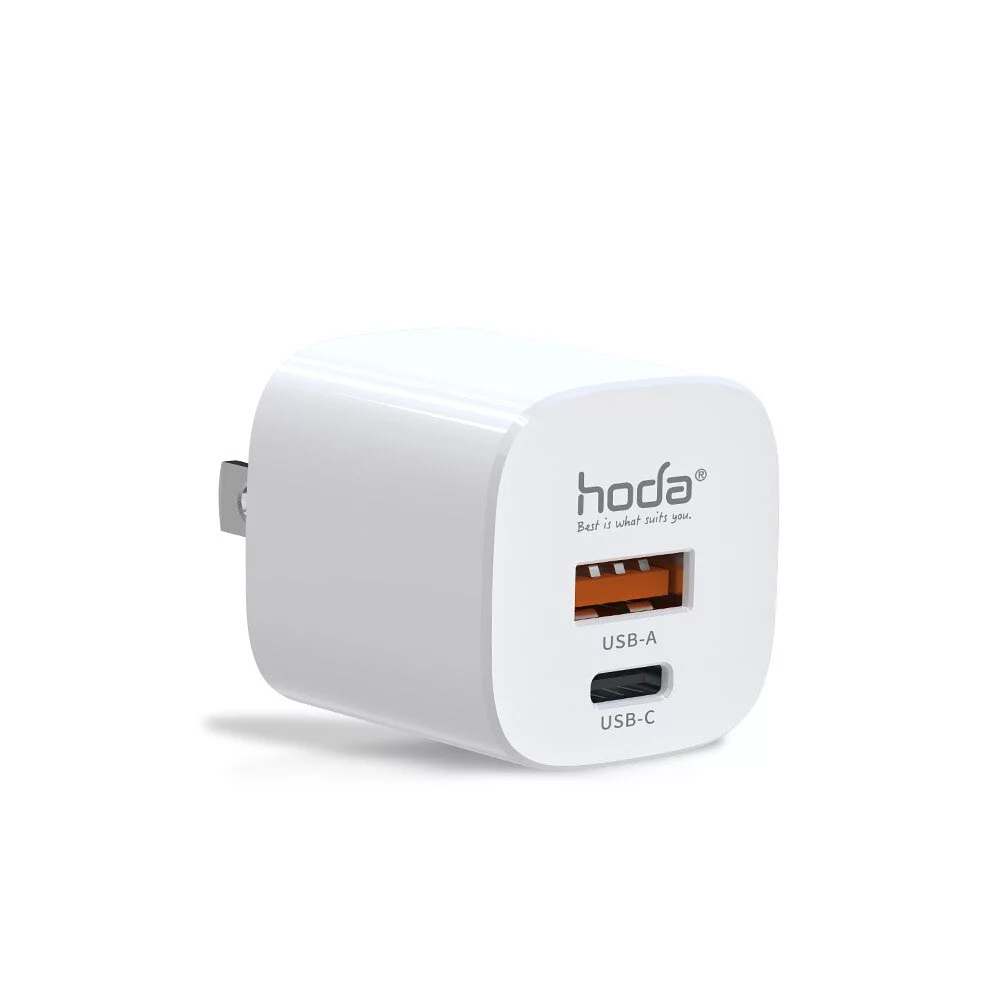 【充電頭】hoda 33W GaN氮化鎵智慧雙孔電源供應器